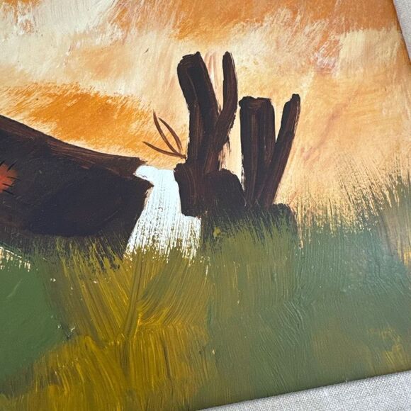 MID CENTURY MODERN CLOWN PAINTING OLD VINTAGE ABSTRACT
EXPRESSIONIST 1960s - Picture 10 of 12